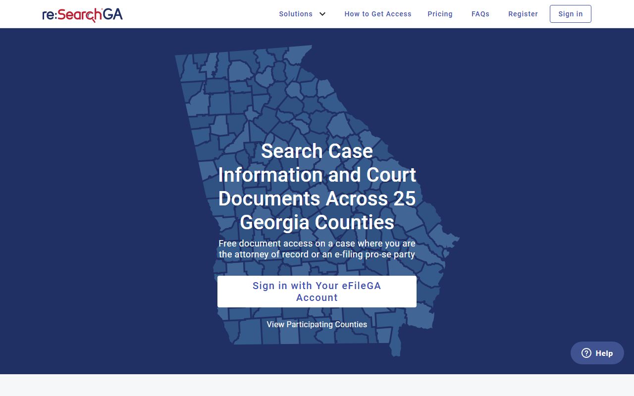 Taylor County criminal court case reSearchGA interface