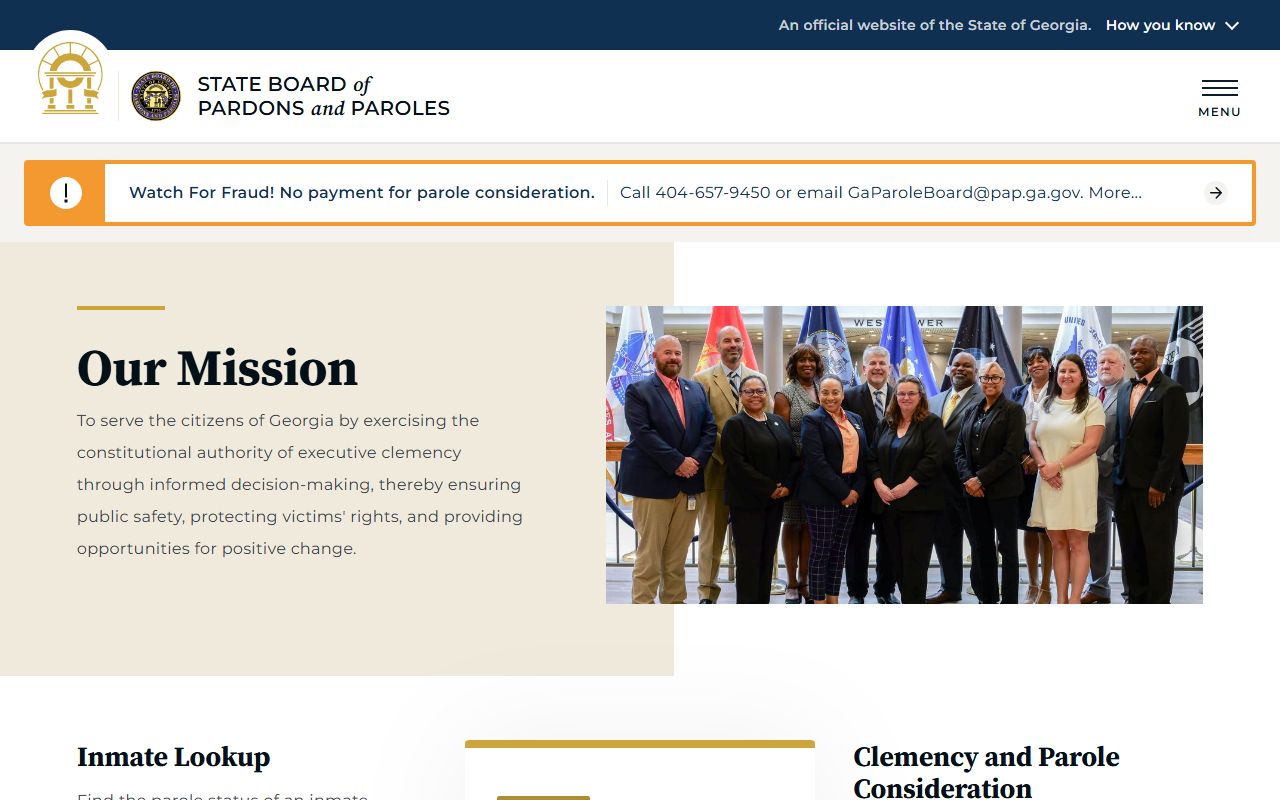 Georgia parole authority information serving Taylor County